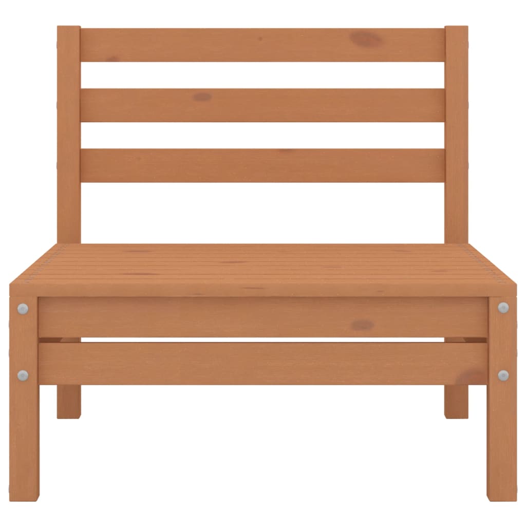 6-tlg. Garten-Lounge-Set Honigbraun Massivholz Kiefer